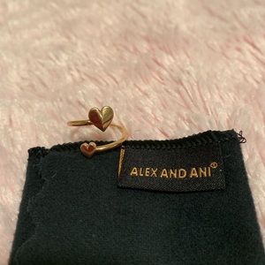 ALEX AND ANI Romance Heart Ring Wrap